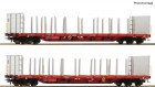 76142 Roco Set of 2 cars for timber transport